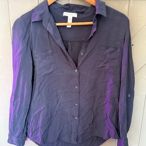 Ambiance Navy Button-Down Shirt